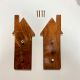 Handcrafted Acacia Wood House Handle Pair